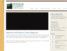 Tablet Screenshot of dickinsoncountyfairgrounds.com